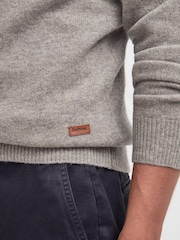 Barbour® Natural Essential Patch Crew Neck Sweater - Image 4 of 6