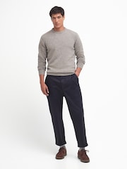 Barbour® Natural Essential Patch Crew Neck Sweater - Image 5 of 6