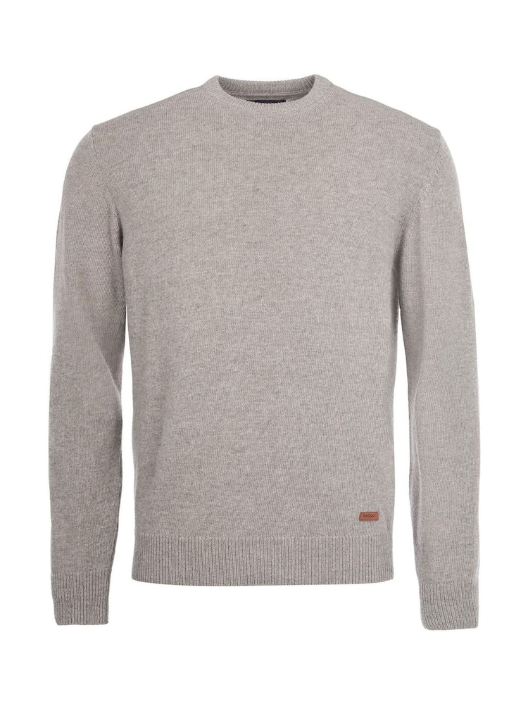 Barbour® Natural Essential Patch Crew Neck Sweater - Image 6 of 6 Barbour® Natural Essential Patch Crew Neck Sweater - Image 6 of 6