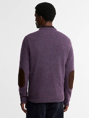Barbour® Purple Essential Patch Crew Neck Sweater - Image 2 of 6