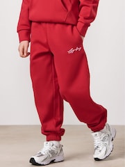 Gym King Red Script Relaxed Fit Joggers - Image 1 of 6