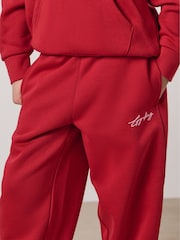 Gym King Red Script Relaxed Fit Joggers - Image 3 of 6
