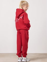 Gym King Red Script Relaxed Fit Joggers - Image 6 of 6
