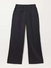 FatFace Maddie Black Petite Polka Dot Trousers - Image 6 of 6