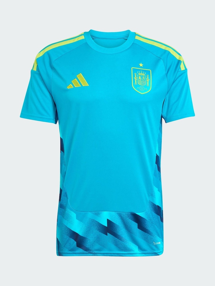adidas Blue Spain Home Replica Goalkeeper Jersey - Image 8 of 8