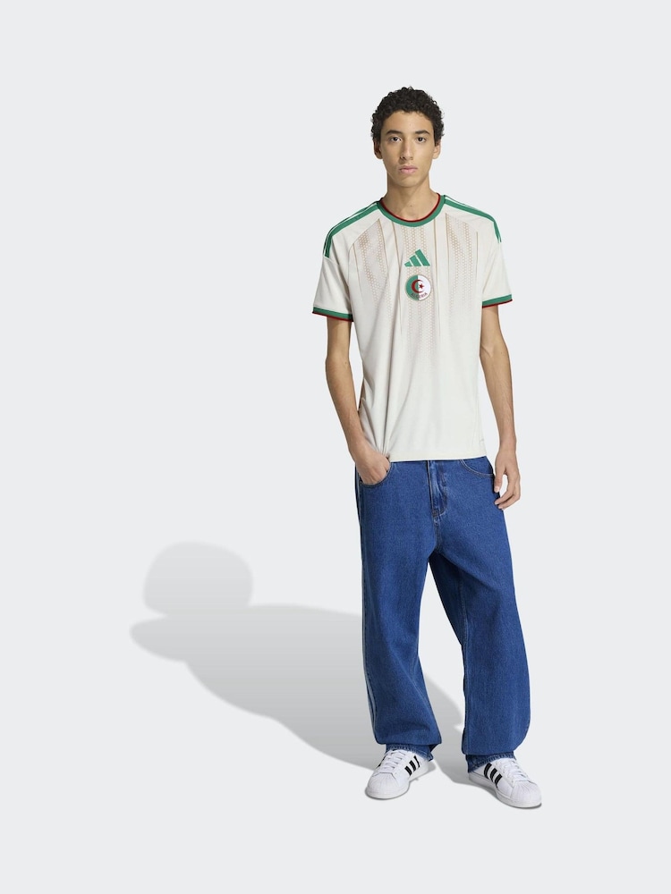 adidas White Algeria 26 Home Replica Jersey - Image 2 of 8