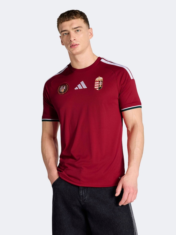 adidas Red Hungary 26 Home Jersey - Image 1 of 7