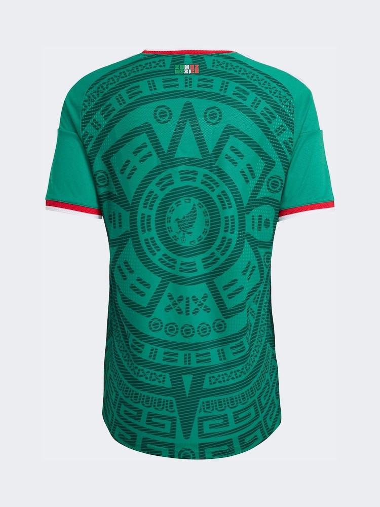 adidas Green Mexico 26 Home Authentic Jersey - Image 6 of 6