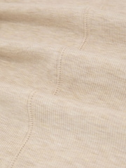 لون محايد بخيوط شاحبة - بلوزة Reiss Arabelle جيرسي بياقة مستديرة وأكمام طويلة - صورة 6 من 6