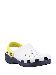 Crocs White Classic Retro Sport Clogs - Image 3 of 5