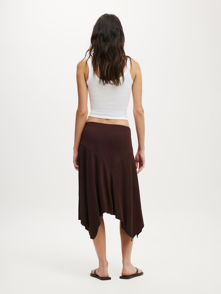 Cotton On Brown Sandy Midi Skirt - Image 2 of 5
