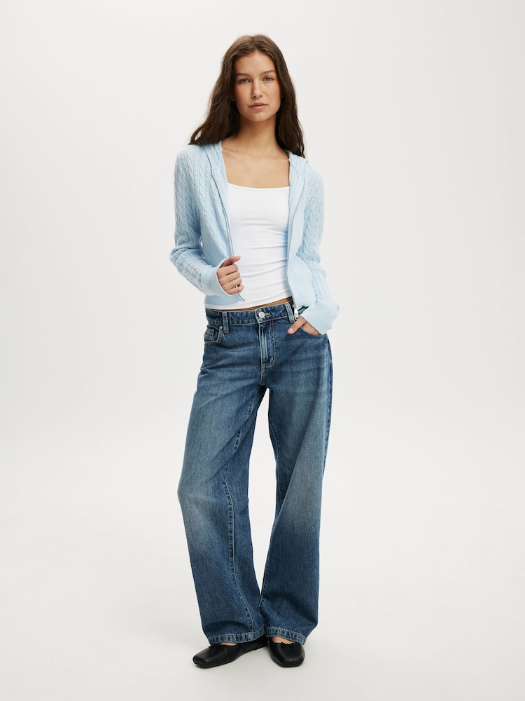 Cotton On Everfine hettegenser med dobbel glidelås - Bilde 1 av 5