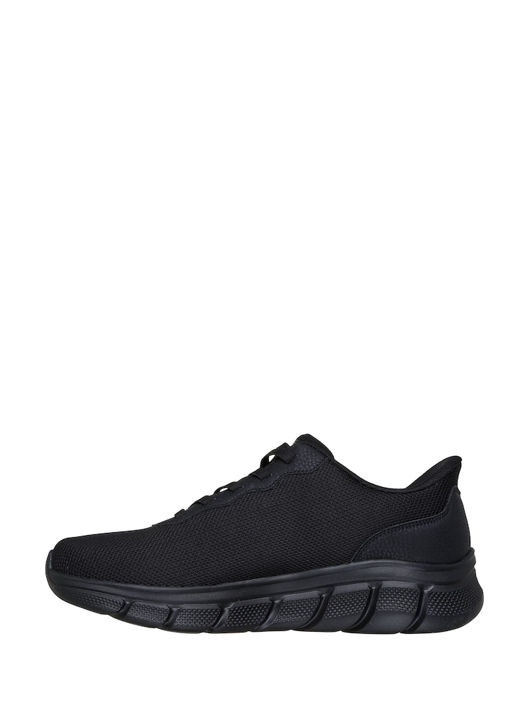 Skechers Black Bobs Flex Glacial Edge Trainers - Image 2 of 5