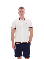 Fila Domenicocrochet Knitted Shirt With Cont Tipping - Image 1 of 7