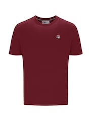 Fila Brown Sunny 2Essential T-Shirt With Narrow Collar Rib - Image 1 of 2