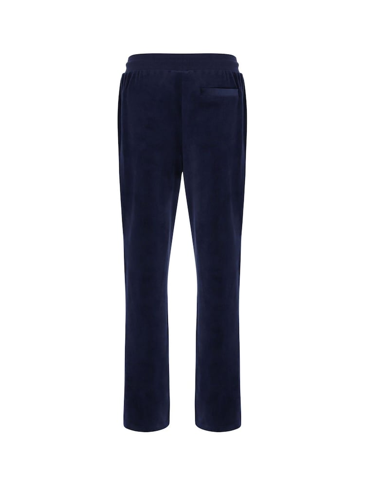 Fila Blue Fiovelour Straight Leg Joggers With Side Zip - Image 7 of 7