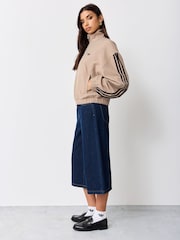 adidas Originals Cream Checks Twill Balloon Tracktop Jacket - Image 2 of 5