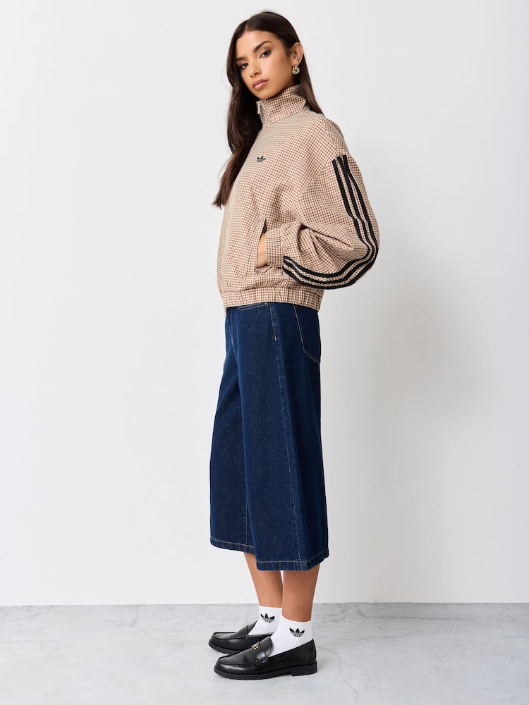 adidas Originals Cream Checks Twill Balloon Tracktop Jacket - Image 2 of 5