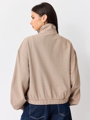 adidas Originals Cream Checks Twill Balloon Tracktop Jacket - Image 3 of 5