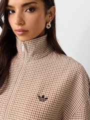 adidas Originals Cream Checks Twill Balloon Tracktop Jacket - Image 4 of 5