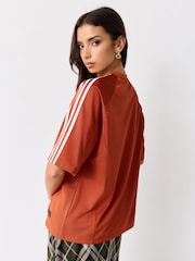 Oranžs - adidas Originals lielizmēra vintage džersejas krekls - Attēls 3 no 4