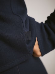 أزرق داكن أزرق - Cosy Pointelle Thermal Cardigan - صورة 4 من 4