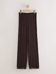 Шоколадты қоңыр - Thermal Tencel Modal Base Layer Wide Leg Trouser - 7суретінің 5 суреті