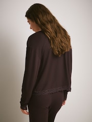 巧克力棕色 - 保暖 TENCEL™ 莫代尔 Base Layer 羊毛衫 - 图片3 / 7