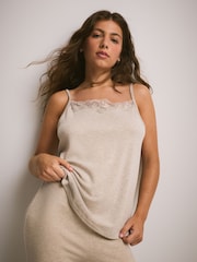 Oatmeal Lace Vest N. Premium Thermal with Merino Wool - Image 1 of 7