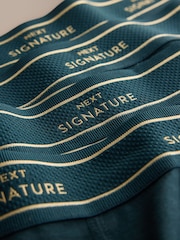 Blue Modal 4 pack Signature A-Front Cotton Rich Boxers - Image 10 of 11