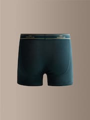 Blue Modal 4 pack Signature A-Front Cotton Rich Boxers - Image 8 of 11