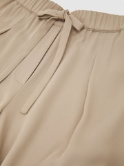 Reiss Neutral Aimee Drawstring Wide-Leg Trousers - Image 7 of 7