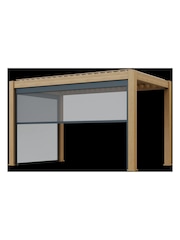 CELTIC LEISURE Wood Effect Natural Saturn Aluminium Frame, accessories & assembly service Pergola - Image 6 of 6