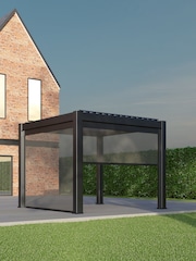 CELTIC LEISURE Anthracite Grey Saturn Aluminium Frame, accessories & assembly service Pergola - Image 2 of 5