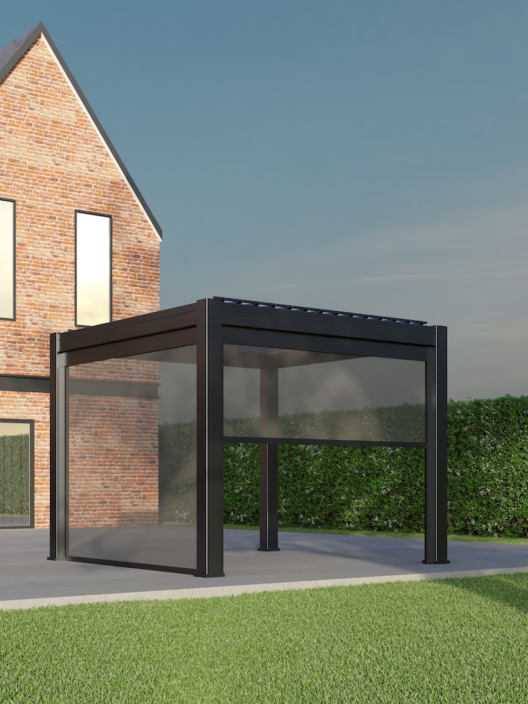 CELTIC LEISURE Anthracite Grey Saturn Aluminium Frame, accessories & assembly service Pergola - Image 2 of 5
