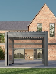 CELTIC LEISURE Anthracite Grey Saturn Aluminium Frame, accessories & assembly service Pergola - Image 4 of 5