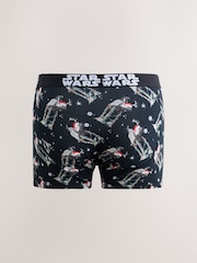 Black Star Wars Novelty Christmas Cotton Rich Boxers - Image 2 of 5