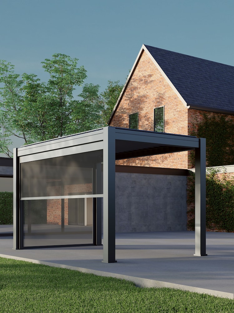 CELTIC LEISURE Anthracite Grey Saturn Aluminium Frame, accessories & assembly service Pergola - Image 1 of 5