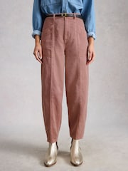 White Stuff Pink Aubrey Barrel Trousers - Image 2 of 6
