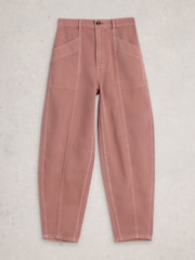 White Stuff Pink Aubrey Barrel Trousers - Image 6 of 6