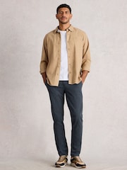 White Stuff Blue Sutton Slim Chino Trousers - Image 1 of 6