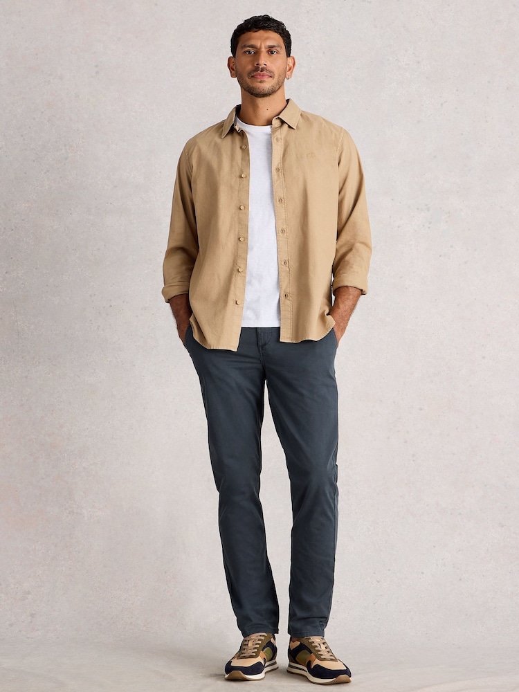 White Stuff Blue Sutton Slim Chino Trousers - Image 1 of 6 White Stuff Blue Sutton Slim Chino Trousers - Image 1 of 6