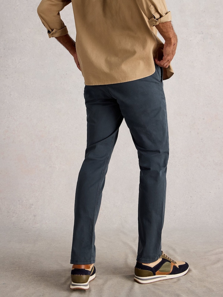 White Stuff Blue Sutton Slim Chino Trousers - Image 2 of 6 White Stuff Blue Sutton Slim Chino Trousers - Image 2 of 6