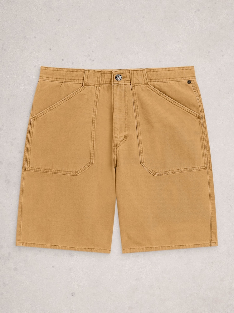 White Stuff Brown Crantock Utility Shorts - Image 1 of 2
