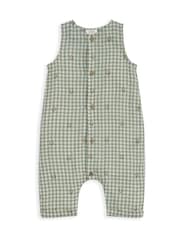 Mamas & Papas Gingham Romper & Bodysuit Set - Image 3 of 5