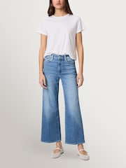 Paige Blue Paige Anessa 27" Wide Leg Vino Vibes Jeans - Image 3 of 4
