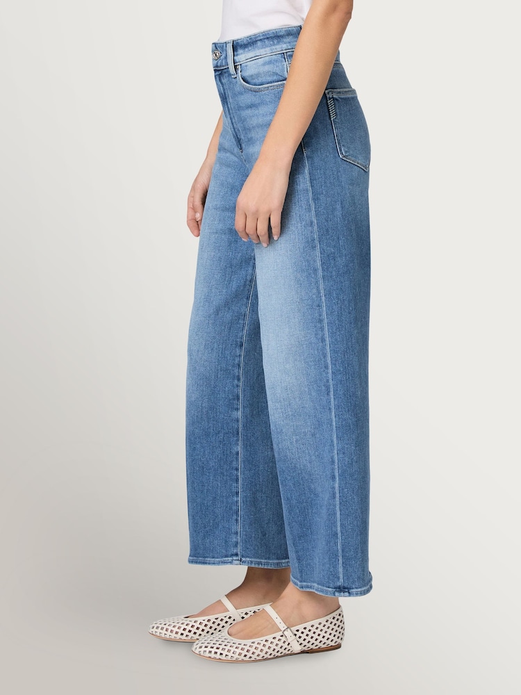 Paige Blue Paige Anessa 27" Wide Leg Vino Vibes Jeans - Image 4 of 4 Paige Blue Paige Anessa 27" Wide Leg Vino Vibes Jeans - Image 4 of 4