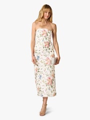 Adrianna Papell White Strapless Ankle Dress - Image 4 of 6