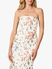 Adrianna Papell White Strapless Ankle Dress - Image 5 of 6