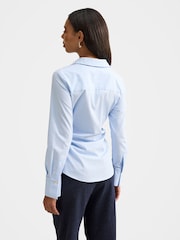 Forever New Blue Ange Slim Fitted Shirt - Image 2 of 5